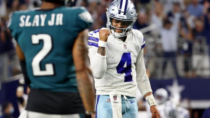 cowboys’-dak-prescott-thrashes-eagles-in-return-to-at&t-stadium:-‘i’m-playing-the-best-i’ve-ever-played’