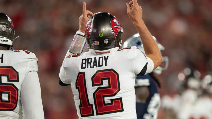 tom-brady-notches-100th-career-300-yard-passing-game,-leads-buccaneers-to-comeback-victory-over-cowboys