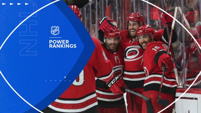 nhl-power-rankings:-hurricanes-reclaim-top-spot;-ducks-are-on-fire