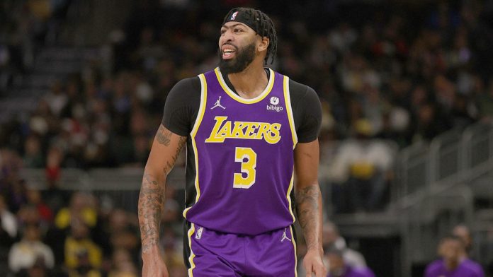 lakers’-anthony-davis-probable-vs.-celtics-with-thigh-contusion,-lebron-james-questionable-with-ab-strain