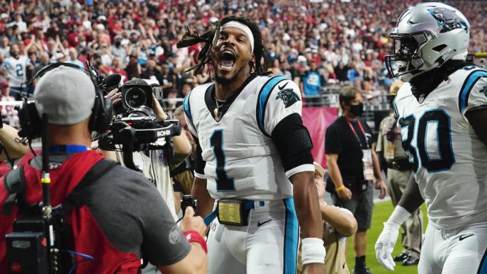 panthers-will-start-cam-newton-in-week-11-vs.-washington-in-his-second-game-back-with-team