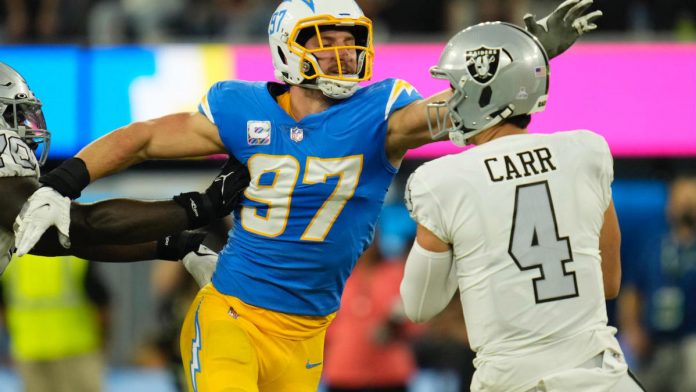 chargers’-joey-bosa-activated-off-covid-19-list,-cleared-to-play-sunday-night-vs.-steelers